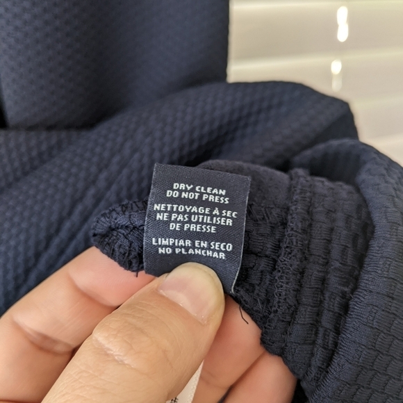 American Living Formal / Business Midi Tailored Shift Dress Navy Size 4 - Picture 9 of 11